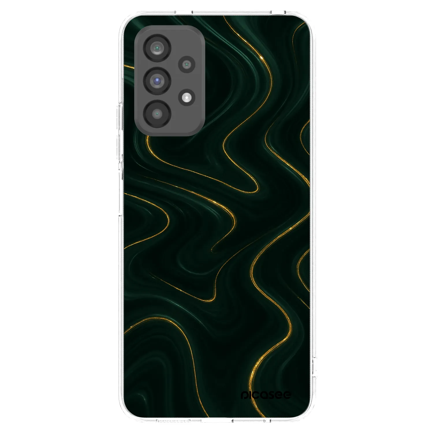 Picasee Samsung Galaxy A73 5G Hülle - Transparentes Silikon - Vawes