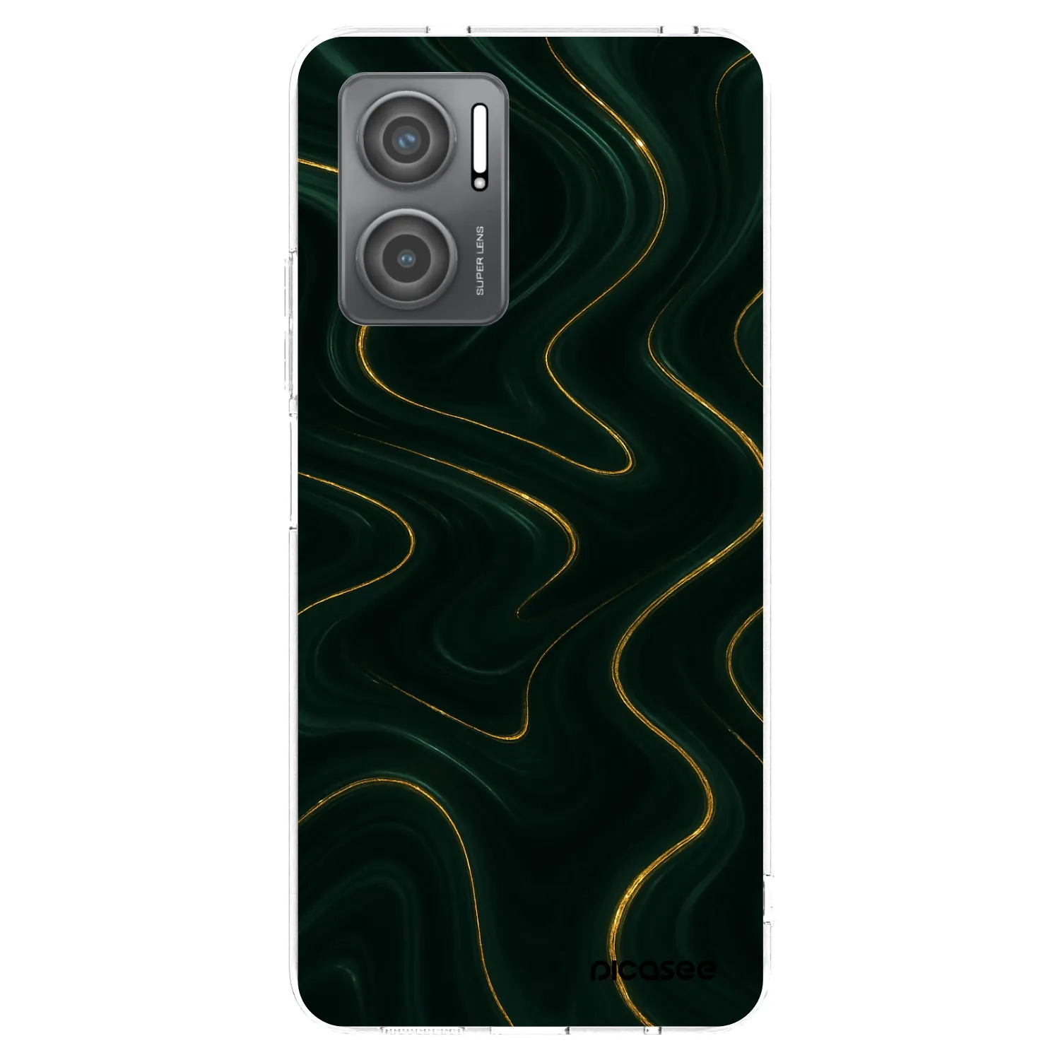 Picasee Xiaomi Redmi 10 5G Hülle - Transparentes Silikon - Vawes