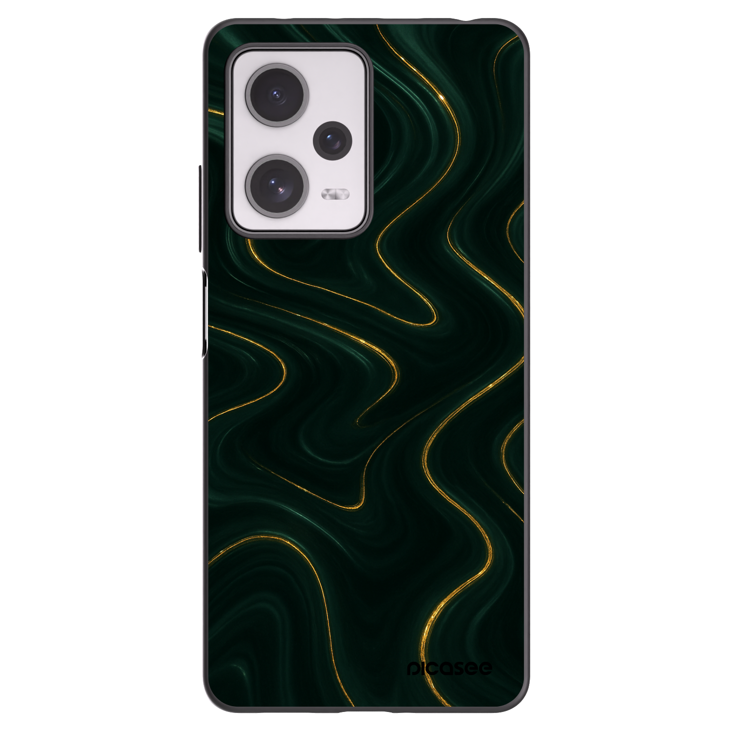 Picasee Xiaomi Redmi Note 12 Pro+ 5G Hülle - Schwarzes Silikon - Vawes