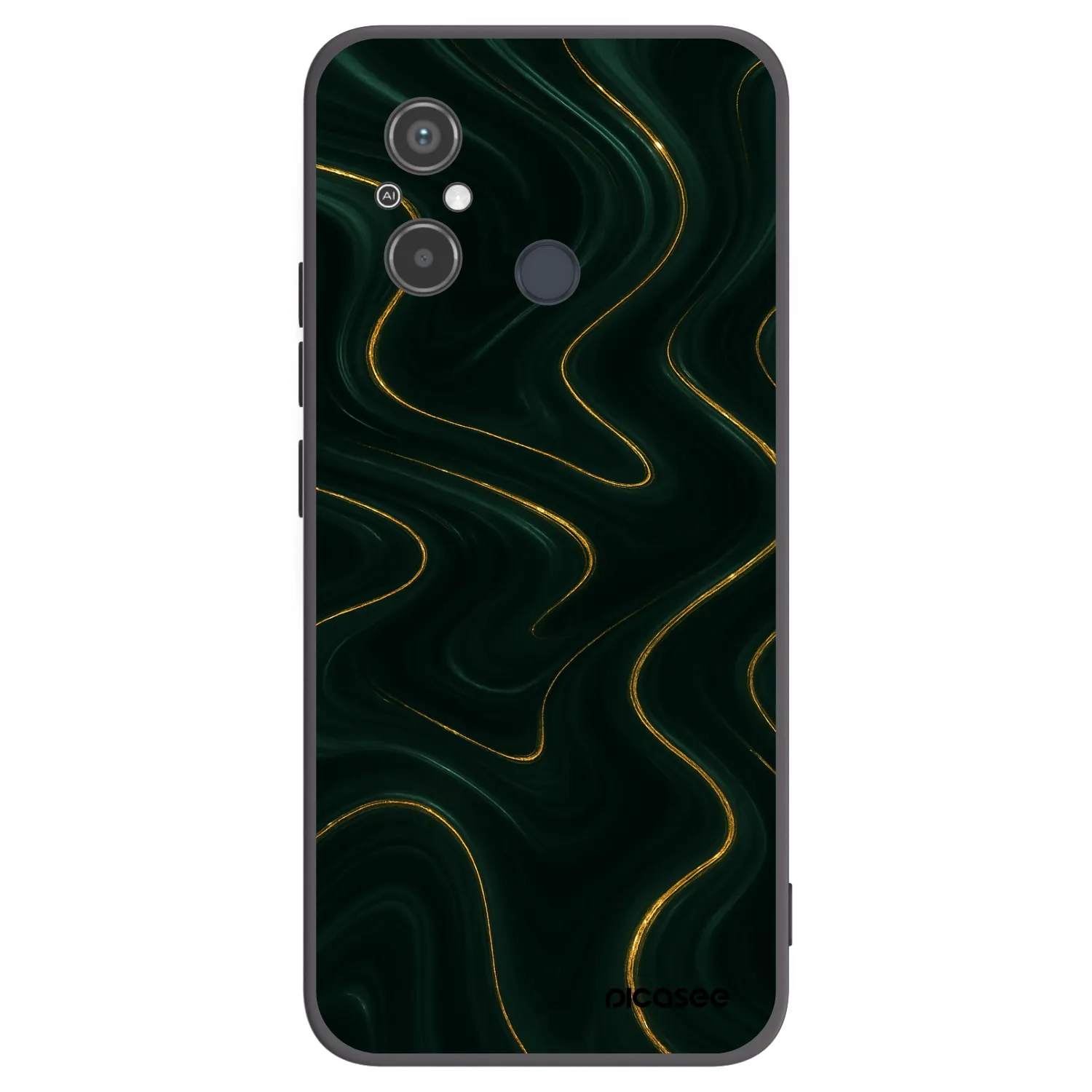 Picasee Xiaomi Redmi 12C Hülle - Schwarzes Silikon - Vawes