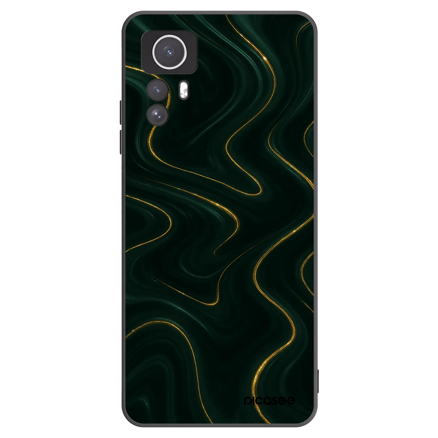 Picasee Xiaomi Redmi Note 12S Hülle - Schwarzes Silikon - Vawes