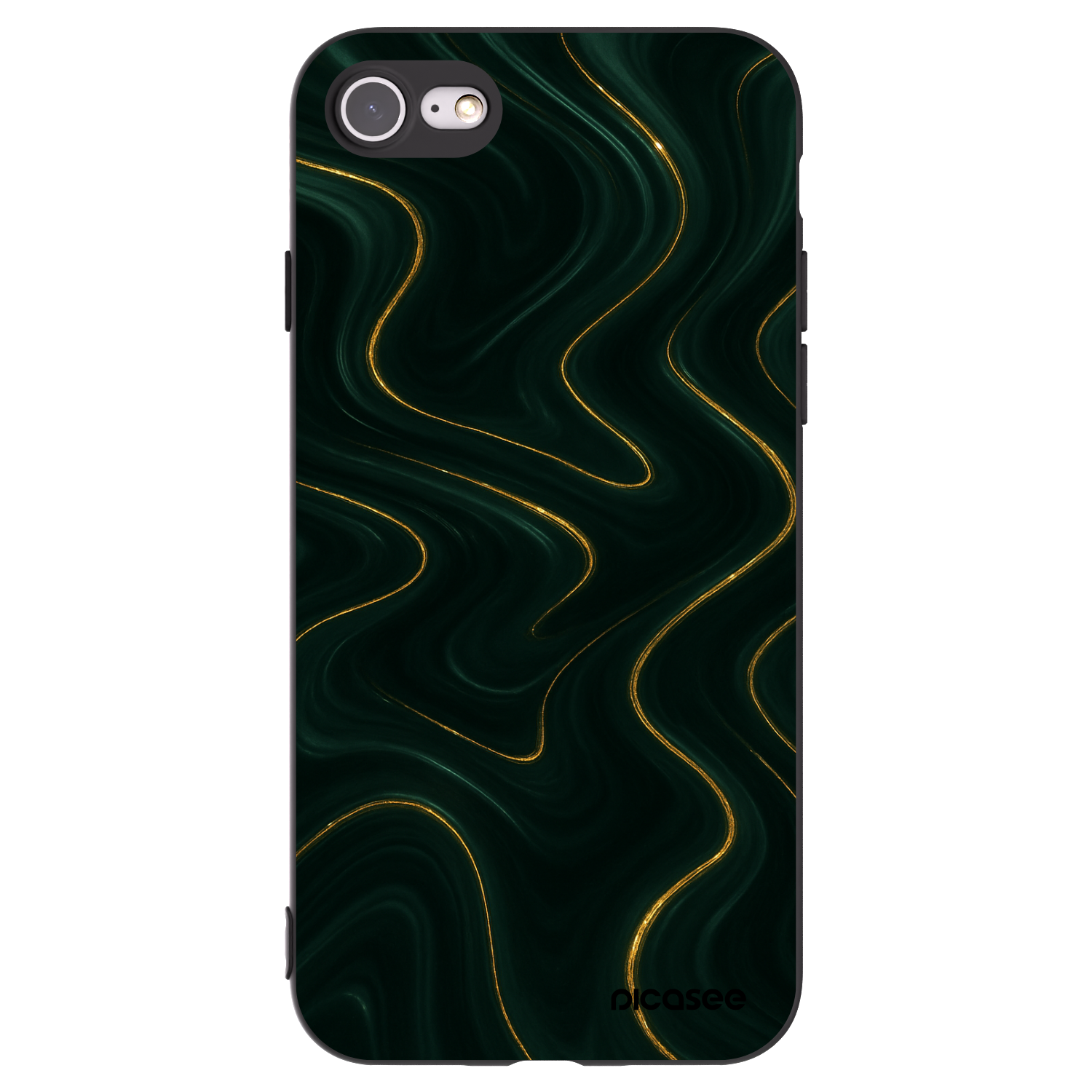 Picasee Apple iPhone 7 Hülle - Schwarzes Silikon - Vawes