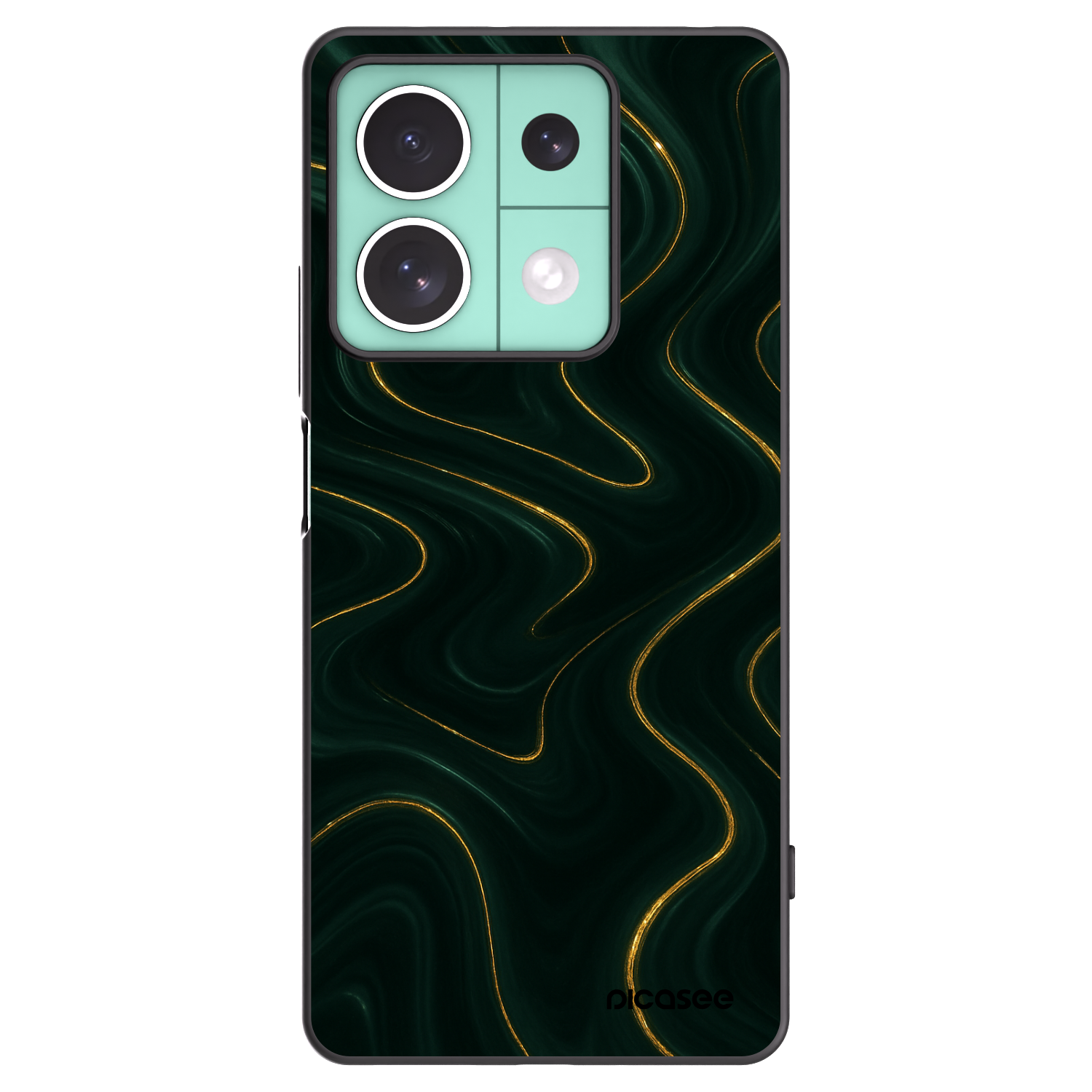 Picasee Xiaomi Redmi Note 13 5G Hülle - Schwarzes Silikon - Vawes