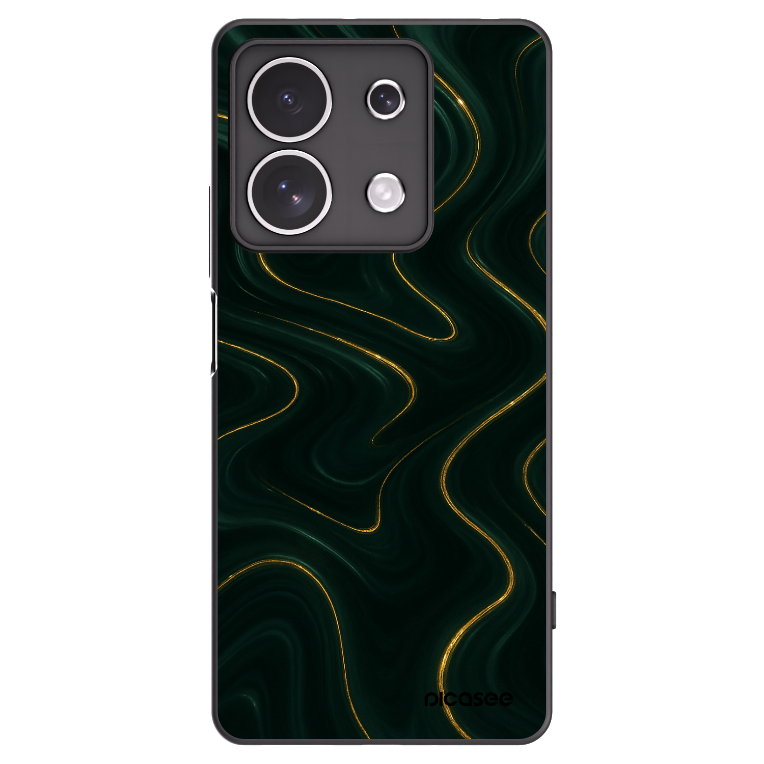 Picasee Xiaomi Redmi Note 13 4G Hülle - Schwarzes Silikon - Vawes