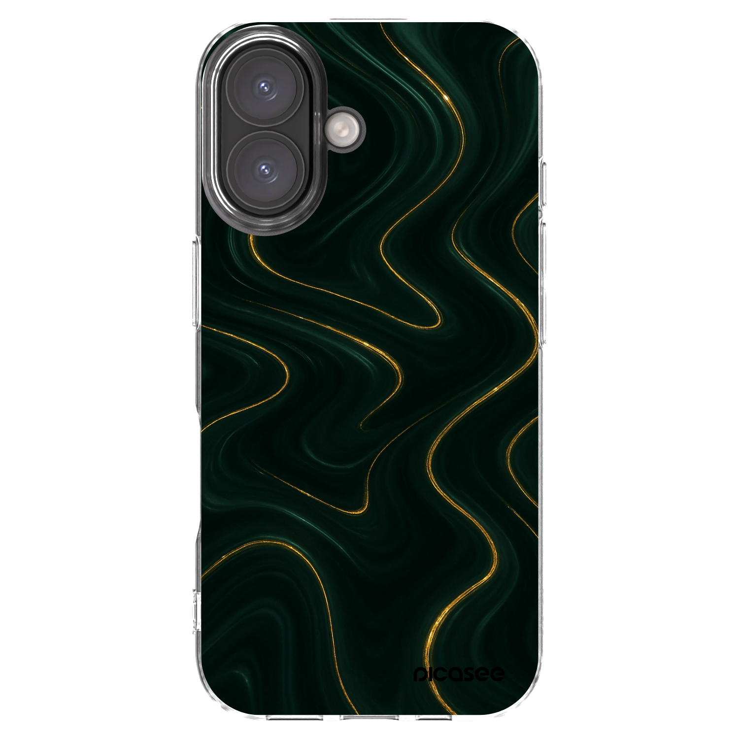 Picasee Apple iPhone 16 Hülle - Transparentes Silikon - Vawes