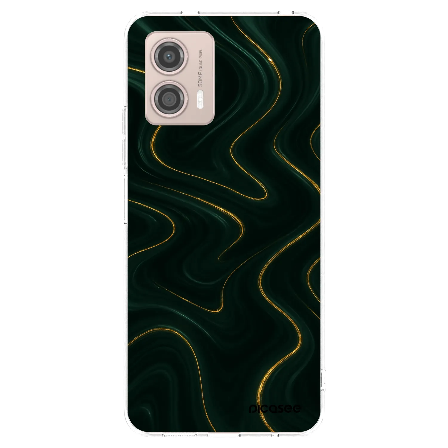 Picasee Motorola Moto G53 5G Hülle - Transparentes Silikon - Vawes