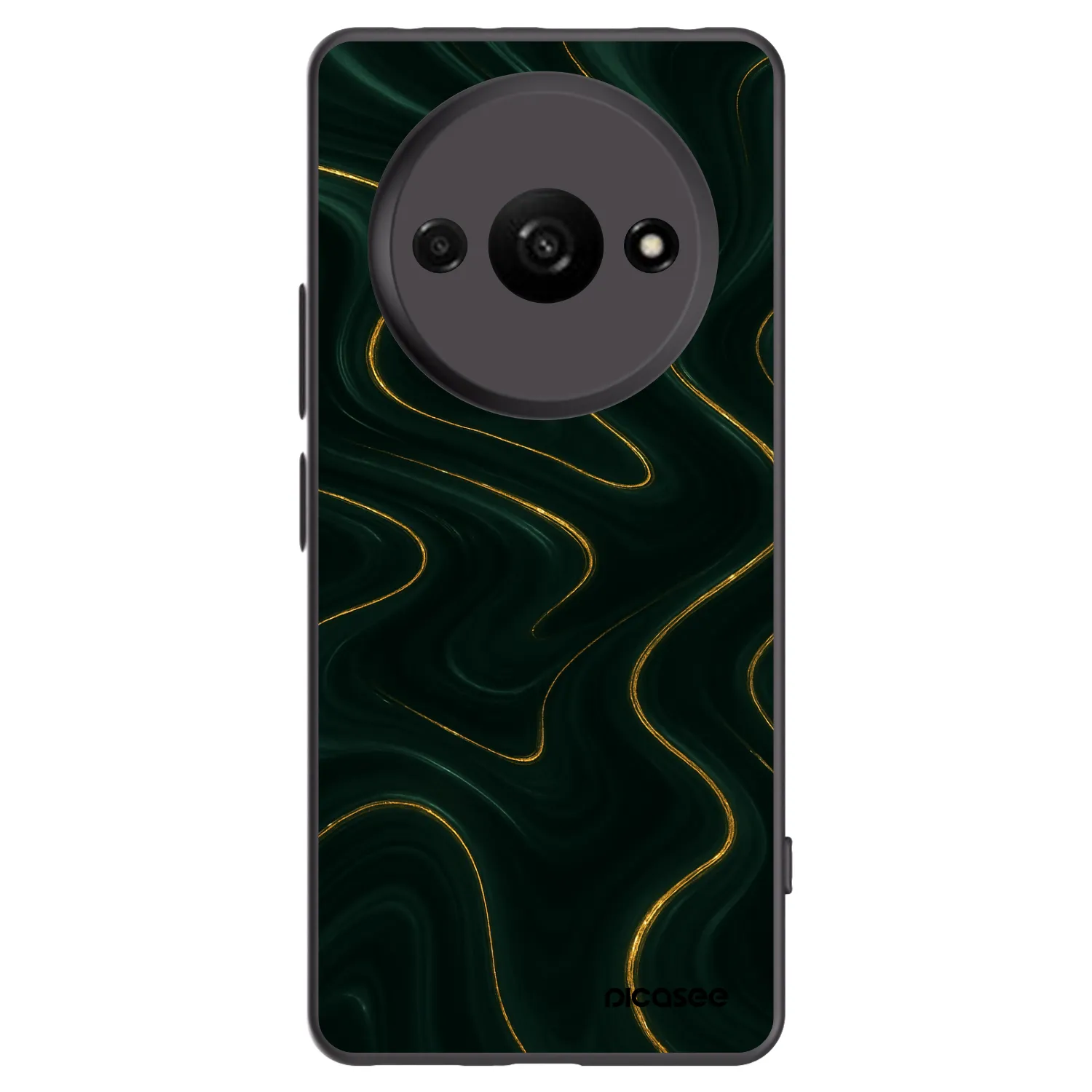 Picasee Xiaomi Redmi A3 Hülle - Schwarzes Silikon - Vawes