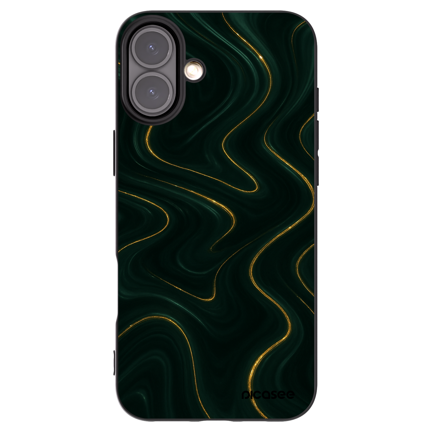 Picasee Apple iPhone 16 Plus Hülle - Schwarzes Silikon - Vawes