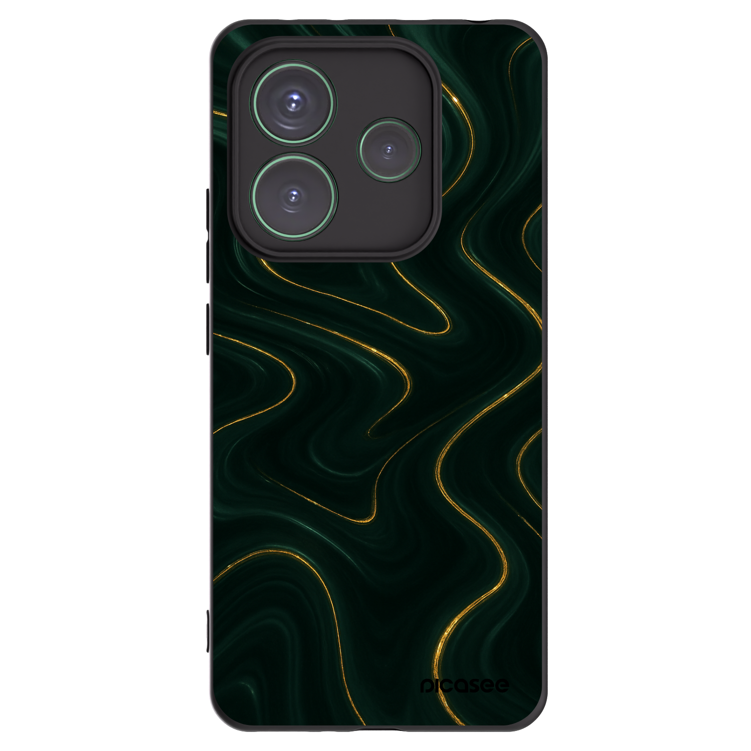 Picasee Xiaomi Redmi Note 14 5G Hülle - Schwarzes Silikon - Vawes