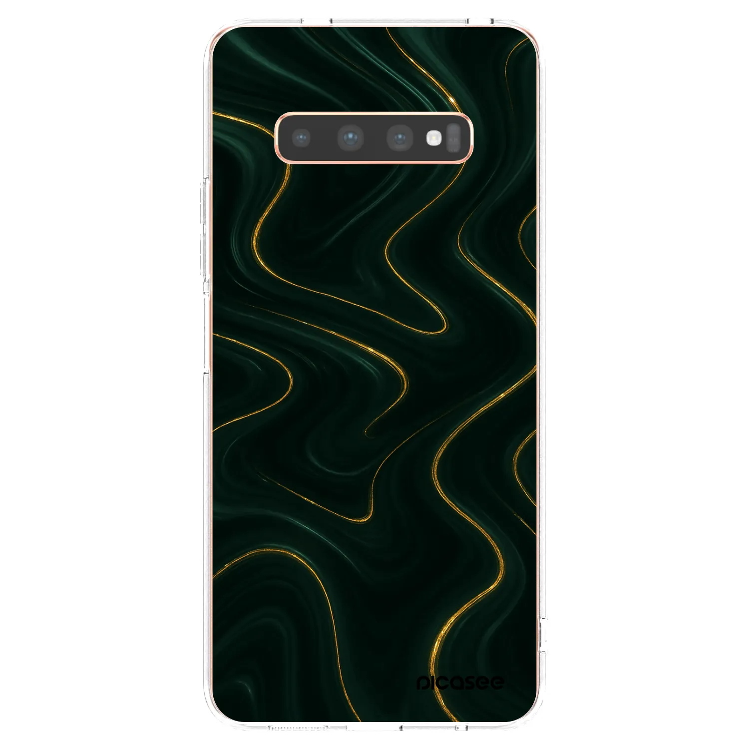 Picasee Samsung Galaxy S10 Plus G975 Hülle - Transparentes Silikon - Vawes