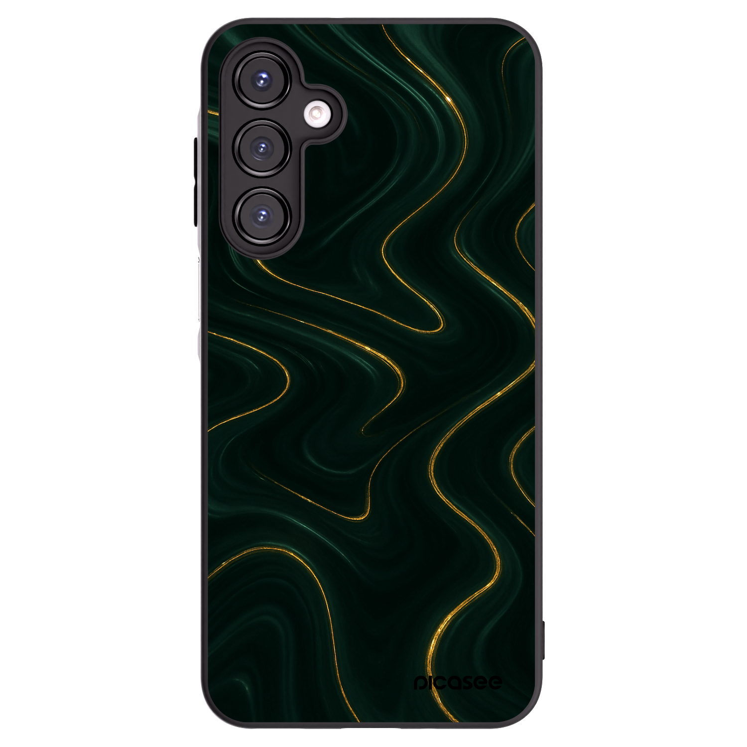 Picasee Samsung Galaxy A16 5G Hülle - Schwarzes Silikon - Vawes
