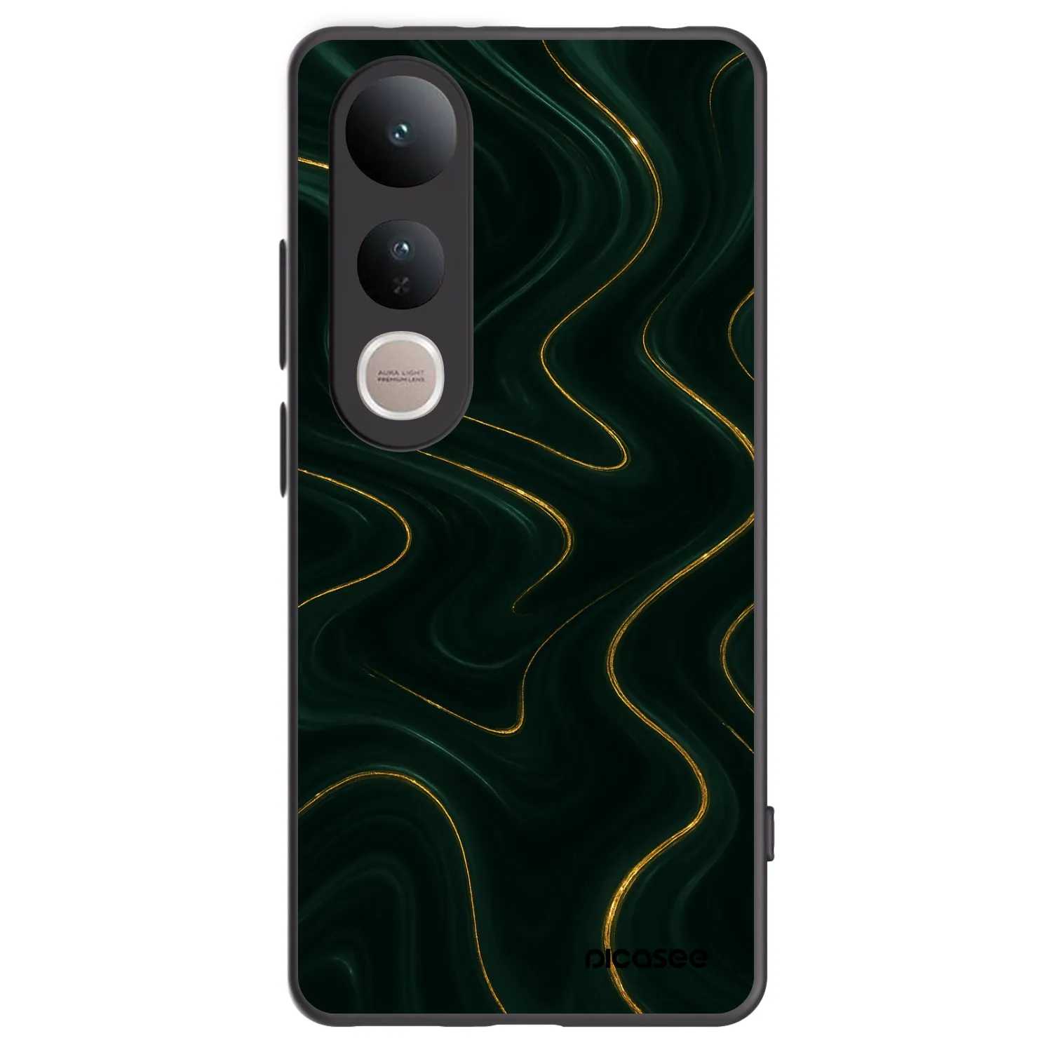 Picasee Vivo V50 Lite 5G Hülle - Schwarzes Silikon - Vawes
