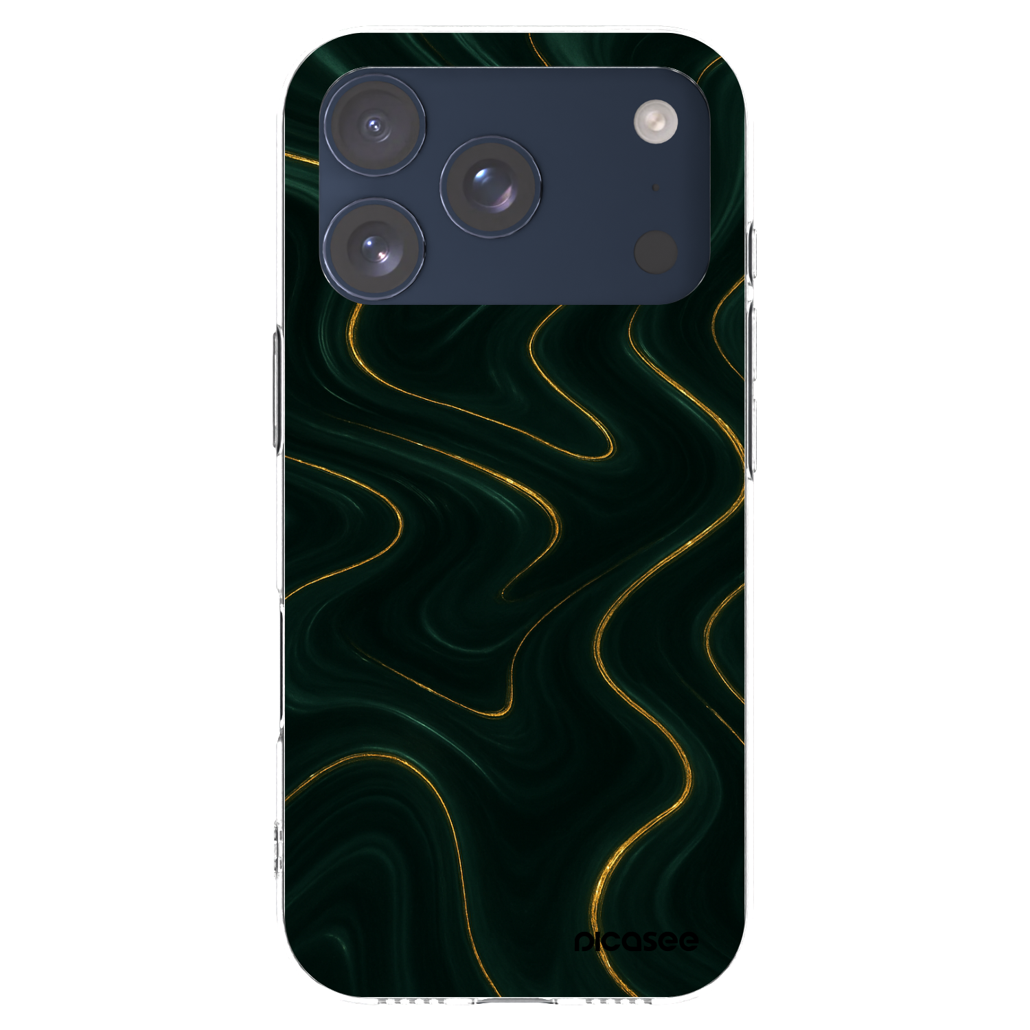 Picasee Apple iPhone 17 Pro Hülle - Transparentes Silikon - Vawes