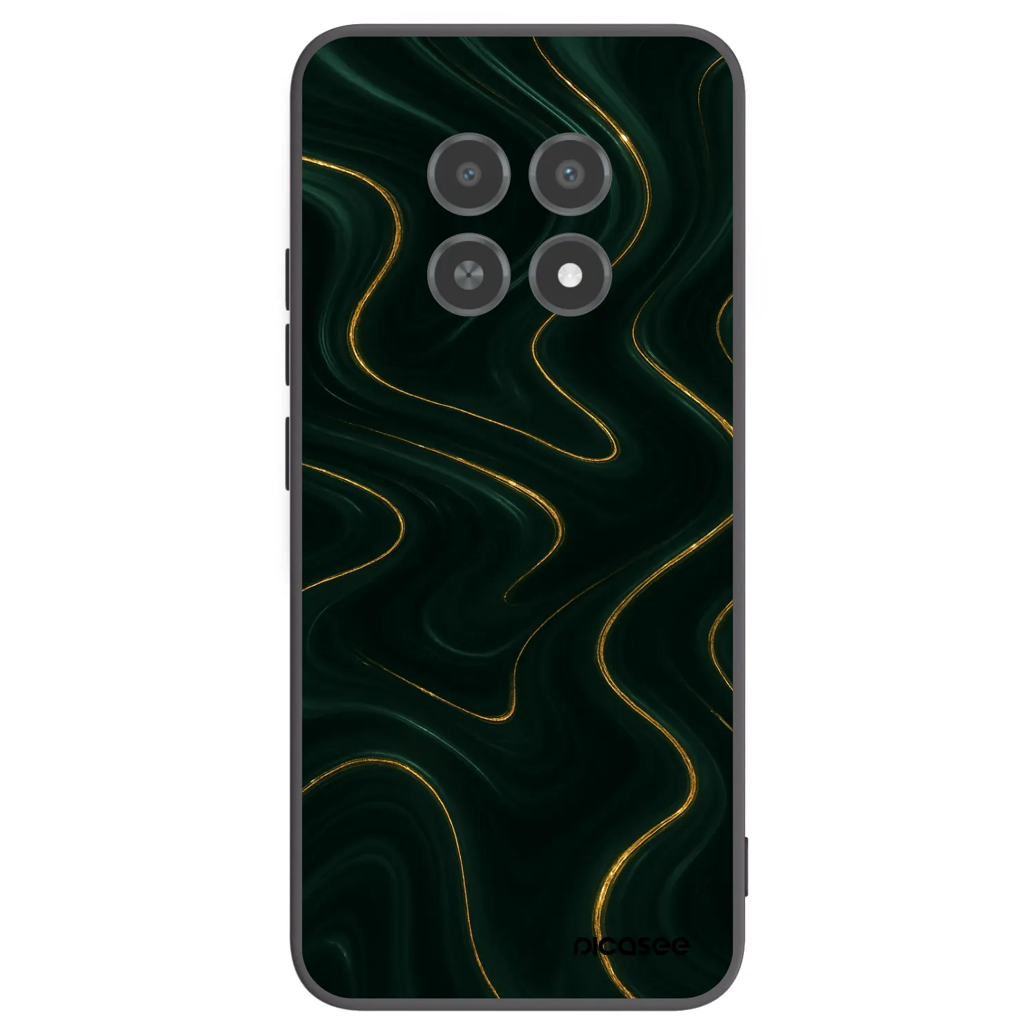 Picasee Realme 12X Hülle - Schwarzes Silikon - Vawes