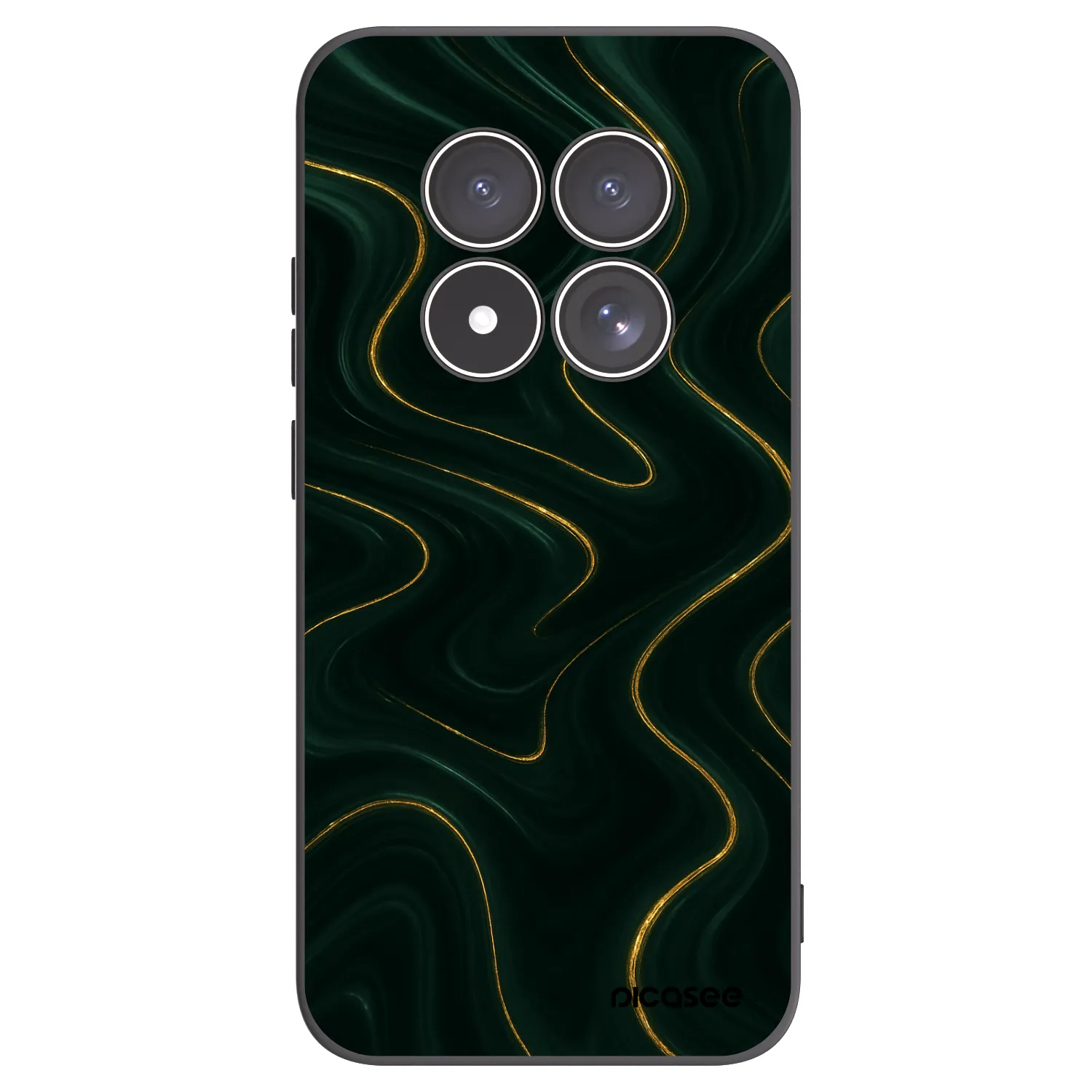 Picasee Xiaomi Redmi Note 15 Pro 4G Hülle - Schwarzes Silikon - Vawes