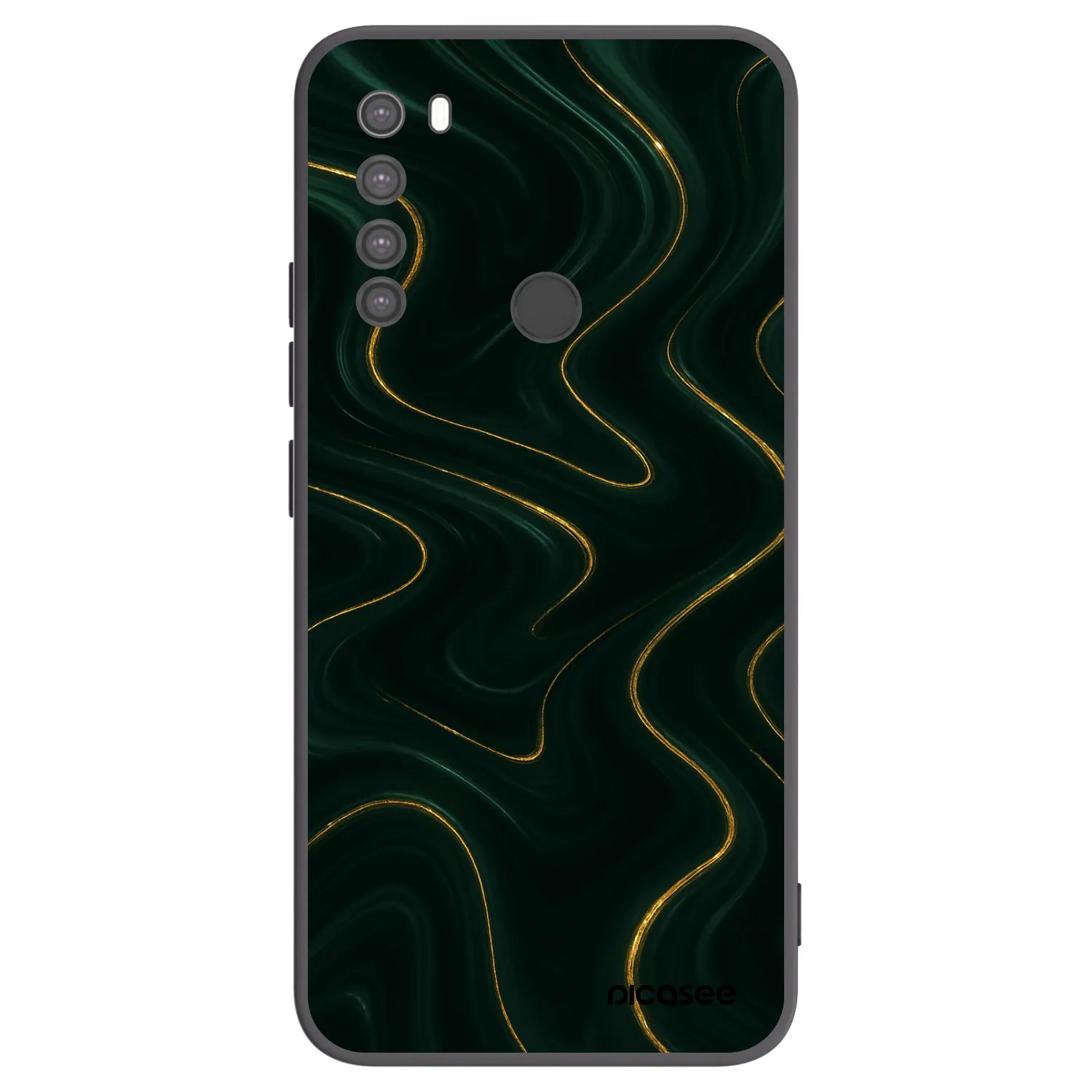Picasee Xiaomi Redmi Note 8 Hülle - Schwarzes Silikon - Vawes