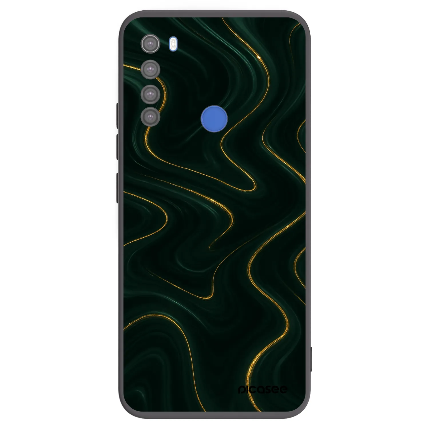 Picasee Xiaomi Redmi Note 8T Hülle - Schwarzes Silikon - Vawes