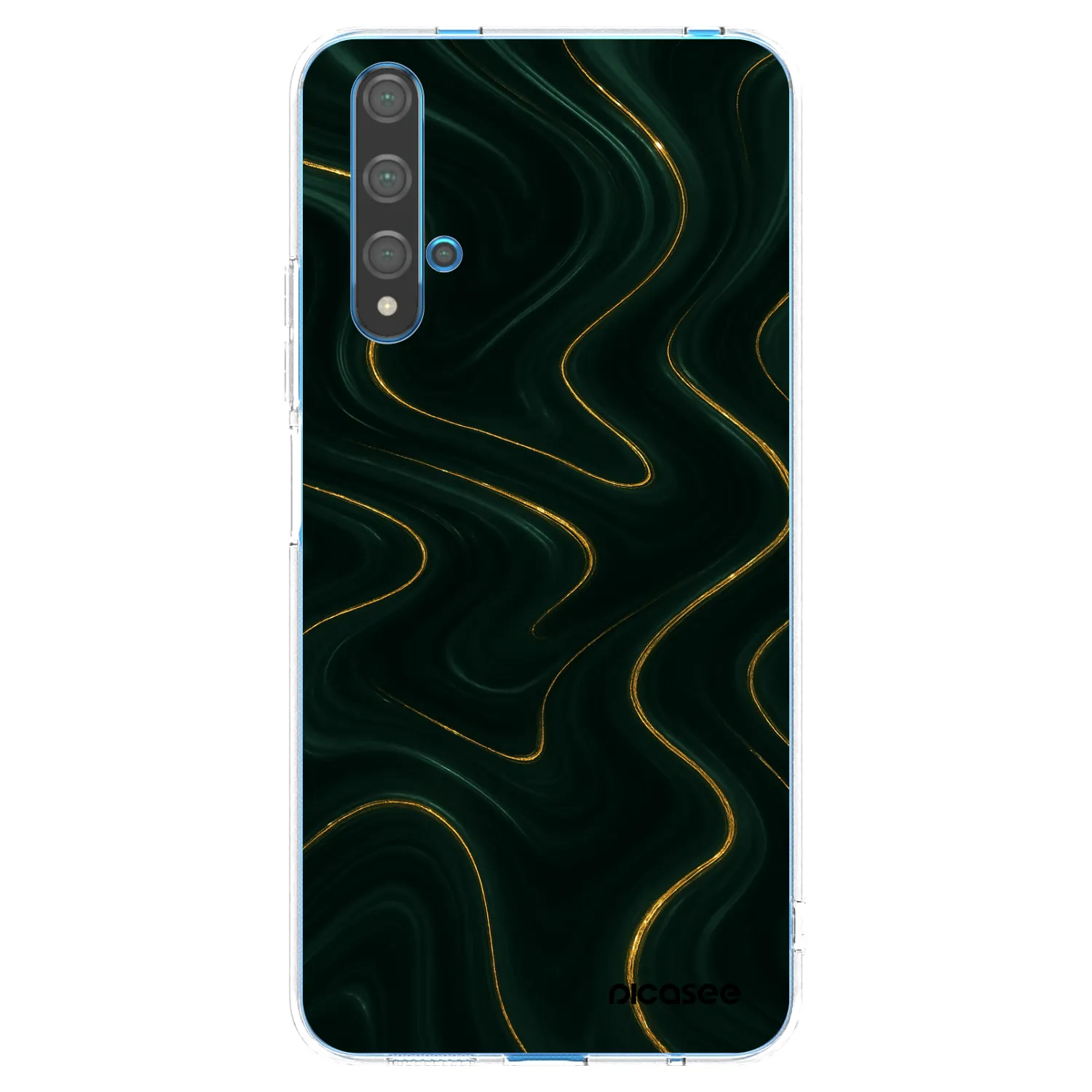 Picasee Huawei Nova 5T Hülle - Transparentes Silikon - Vawes