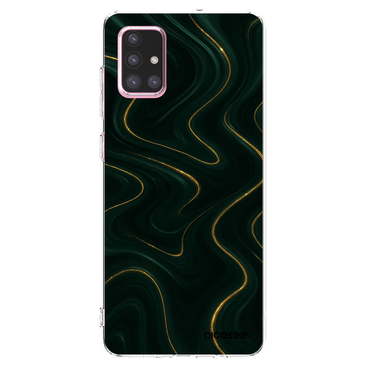 Picasee Samsung Galaxy A71 A715F Hülle - Transparentes Silikon - Vawes