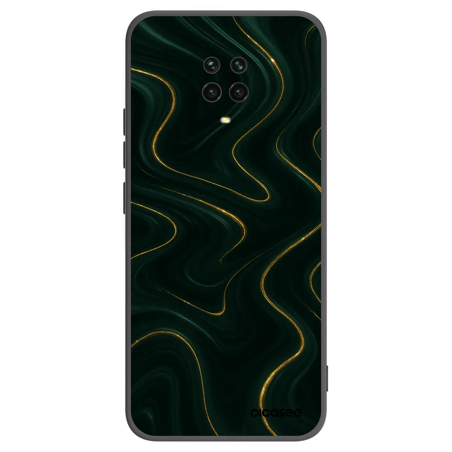 Picasee Xiaomi Redmi Note 9 Pro Hülle - Schwarzes Silikon - Vawes