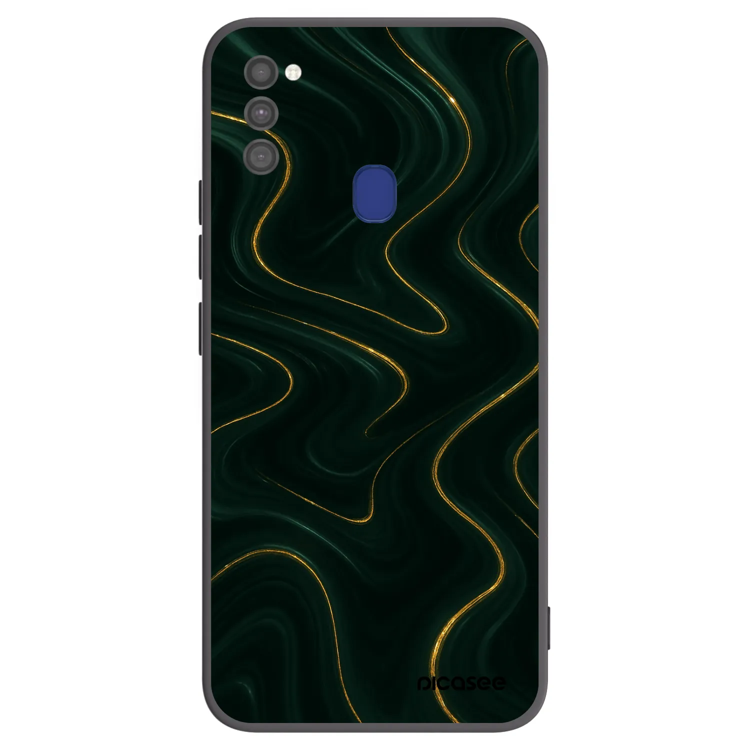 Picasee Samsung Galaxy M21 M215F Hülle - Schwarzes Silikon - Vawes