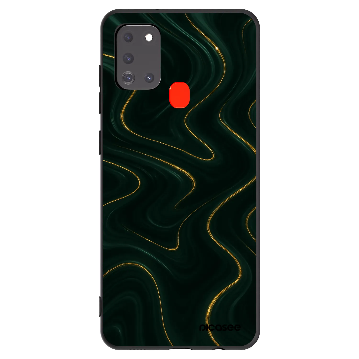 Picasee Samsung Galaxy A21s Hülle - Schwarzes Silikon - Vawes