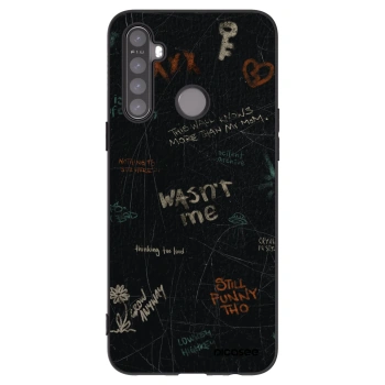 Picasee Realme 5 Hülle - Schwarzes Silikon - CONFESSION