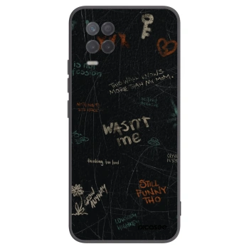 Picasee Realme 8 5G Hülle - Schwarzes Silikon - CONFESSION