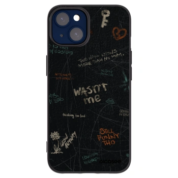 Picasee Apple iPhone 14 Hülle - Schwarzes Silikon - CONFESSION