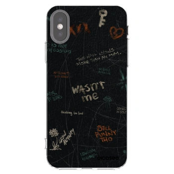 Picasee Apple iPhone X/XS Hülle - Transparentes Silikon - CONFESSION