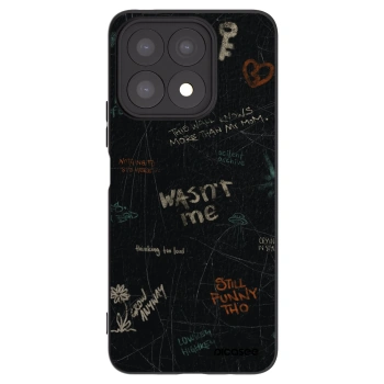 Picasee Honor X8a Hülle - Schwarzes Silikon - CONFESSION