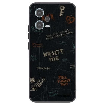 Picasee Xiaomi Redmi Note 12 5G Hülle - Schwarzes Silikon - CONFESSION