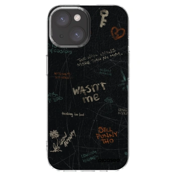 Picasee Apple iPhone 15 Hülle - Transparentes Silikon - CONFESSION