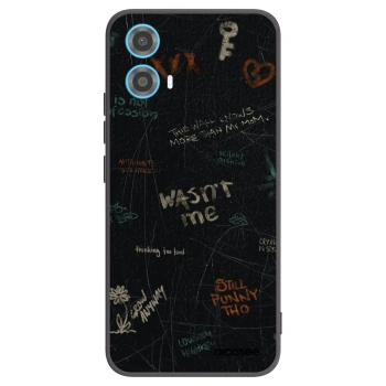 Picasee Motorola Moto G34 5G Hülle - Schwarzes Silikon - CONFESSION