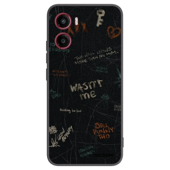 Picasee Motorola Moto G05 Hülle - Schwarzes Silikon - CONFESSION