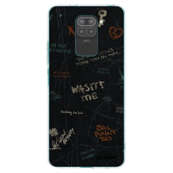Picasee Xiaomi Redmi Note 9 Hülle - Schwarzes Silikon - CONFESSION