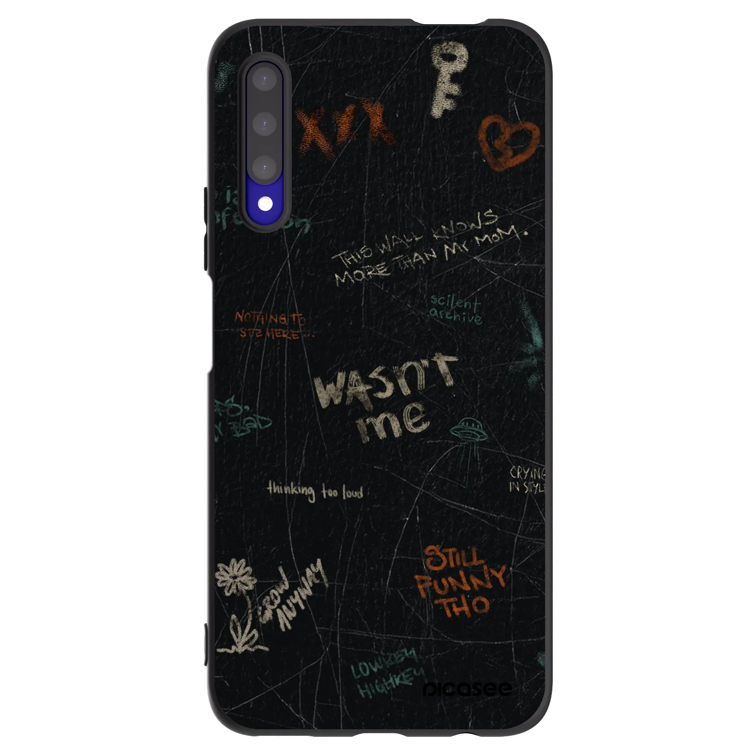 Picasee Honor 9X Pro Hülle - Schwarzes Silikon - CONFESSION