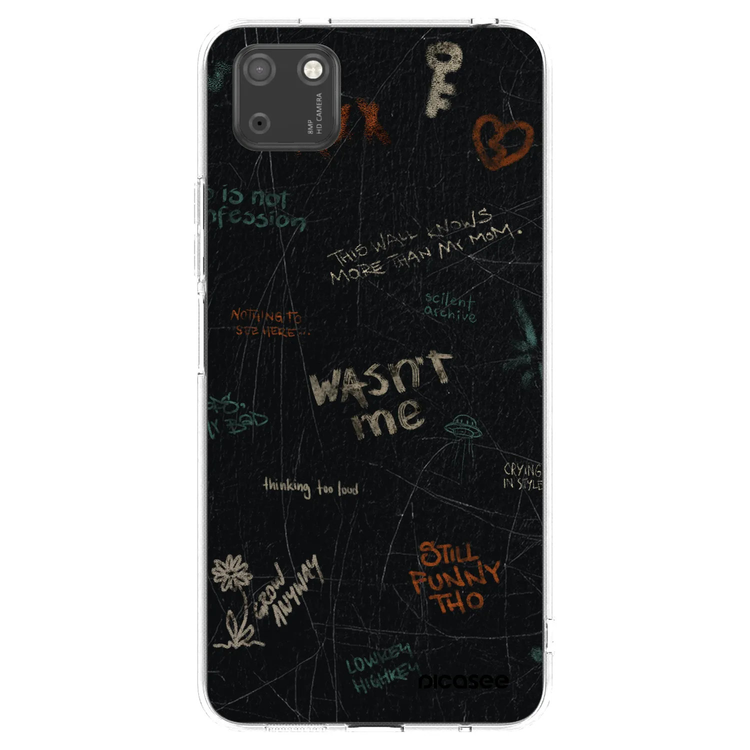 Picasee Huawei Y5P Hülle - Transparentes Silikon - CONFESSION