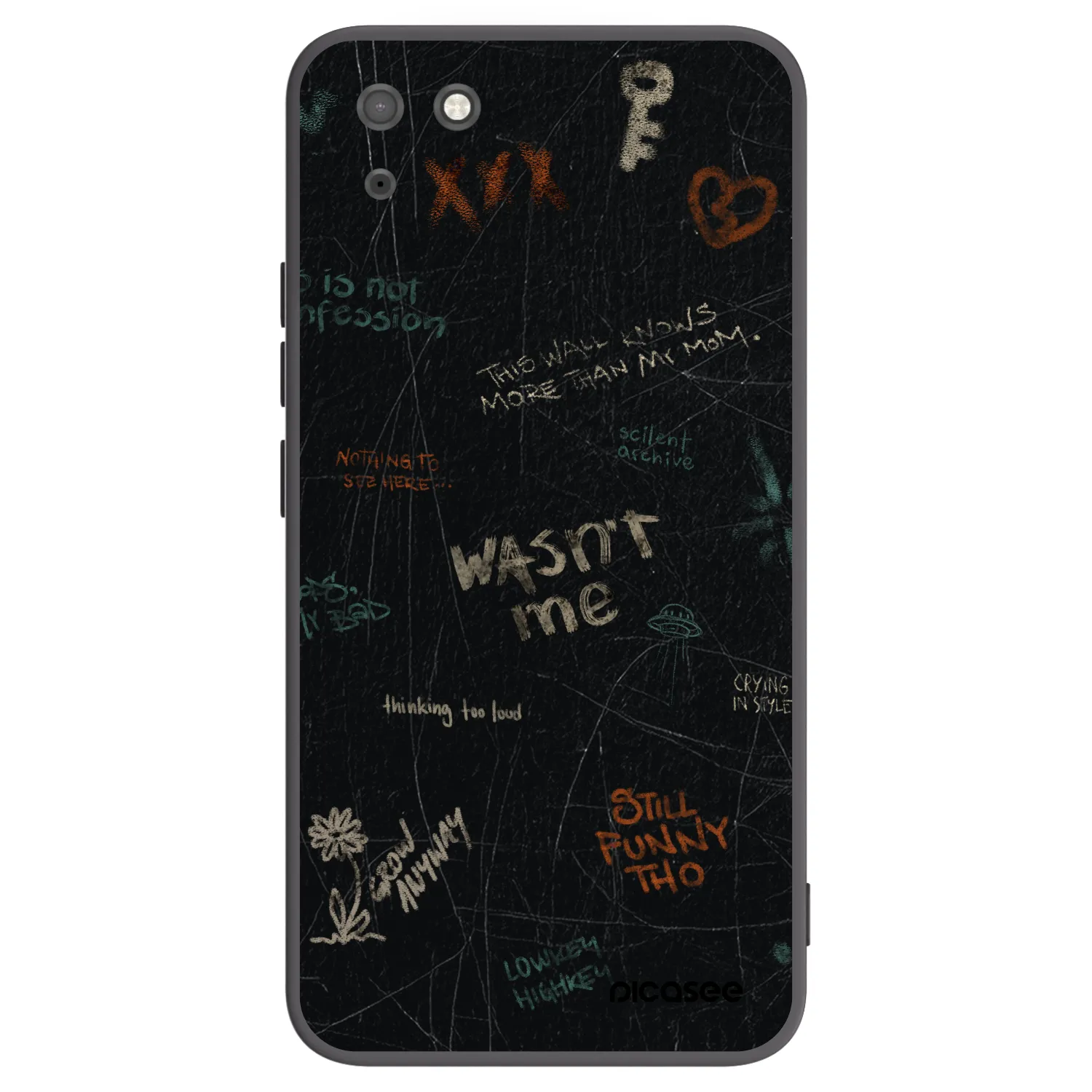 Picasee Huawei Y5P Hülle - Schwarzes Silikon - CONFESSION