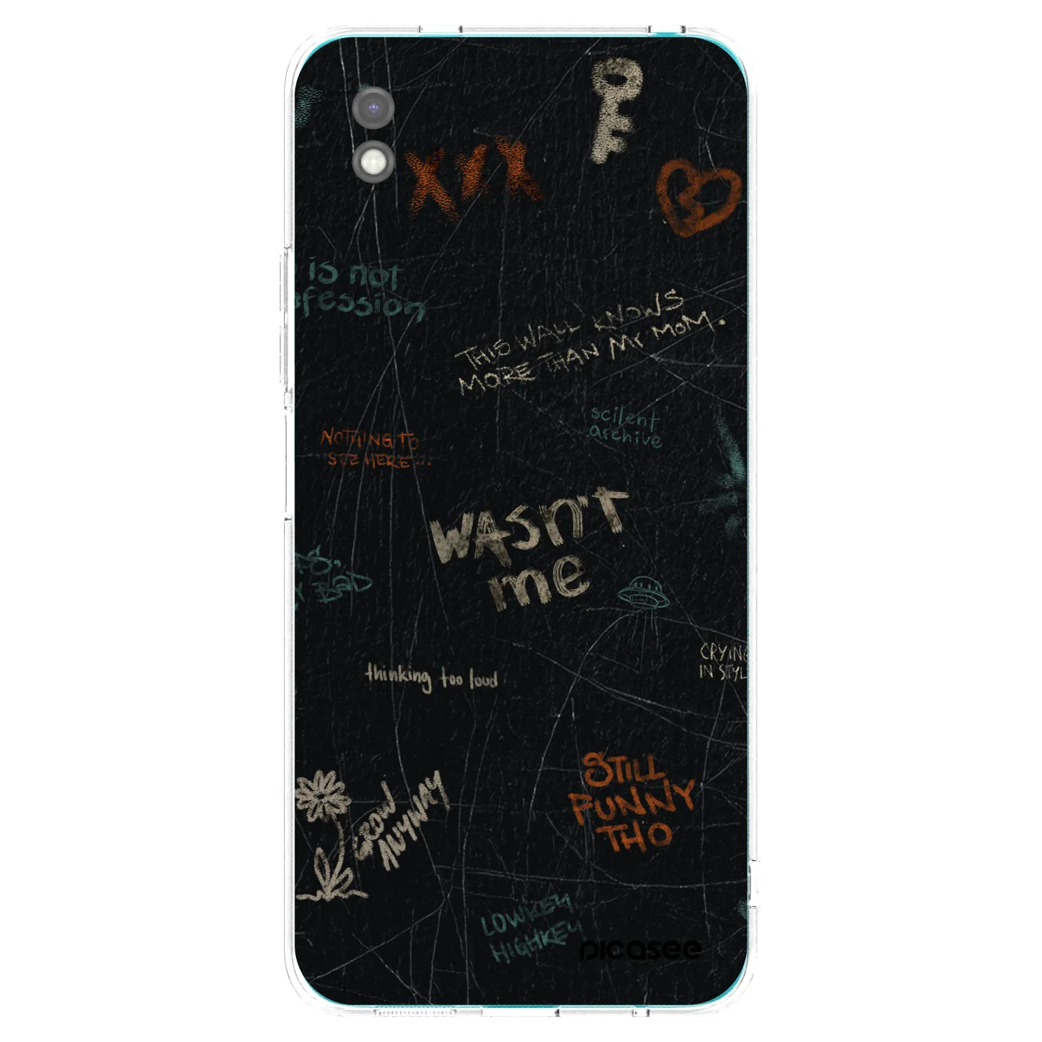 Picasee Xiaomi Redmi 9A Hülle - Schwarzes Silikon - CONFESSION