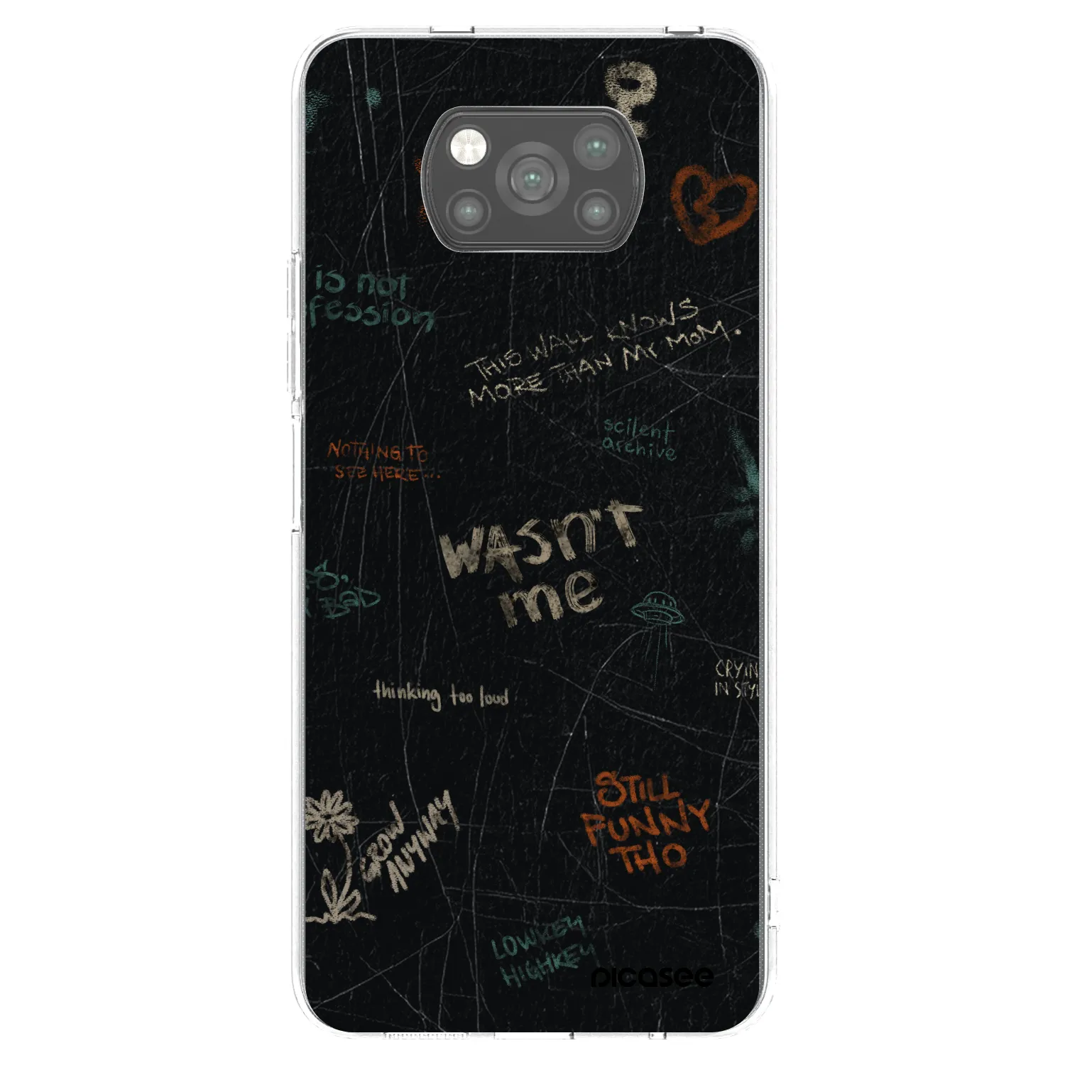 Picasee Xiaomi Poco X3 Hülle - Schwarzes Silikon - CONFESSION