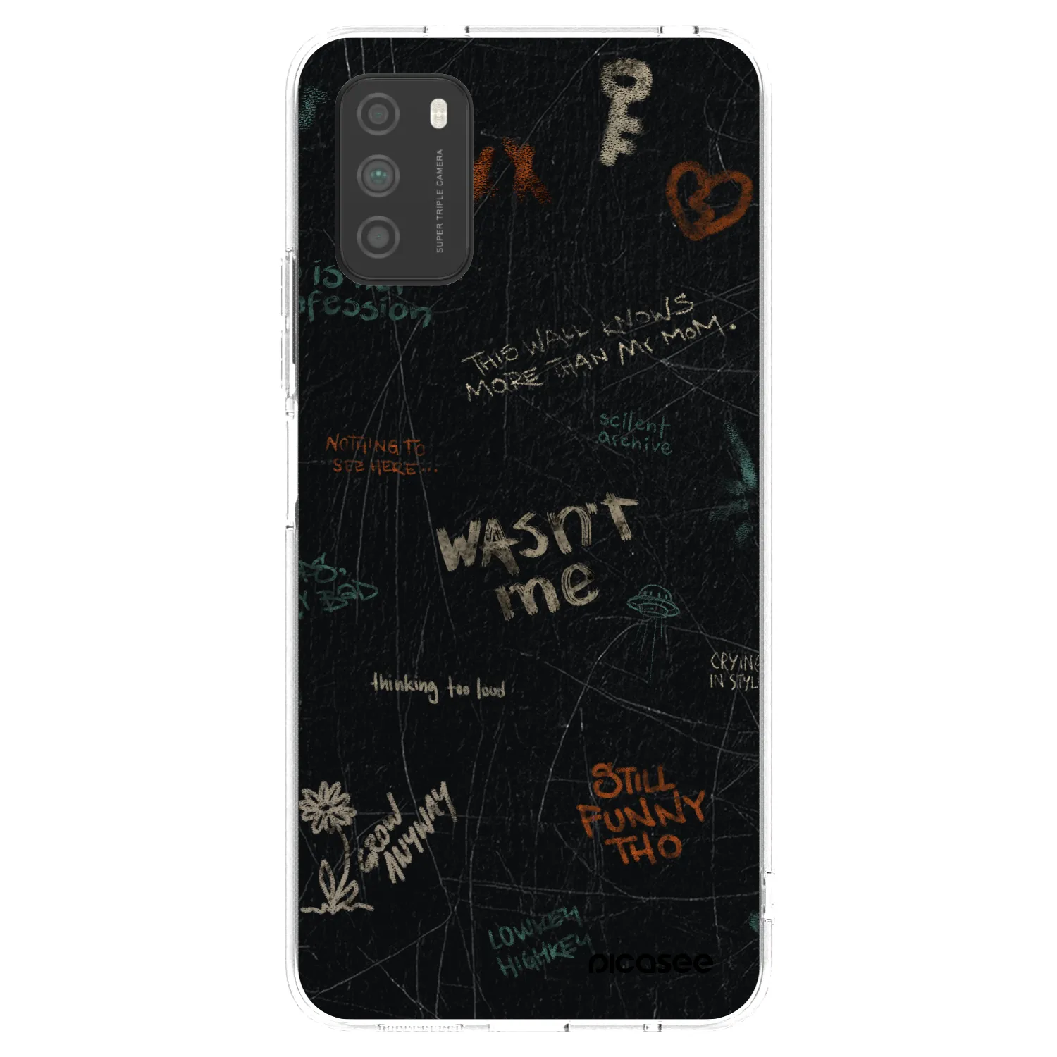 Picasee Xiaomi Poco M3 Hülle - Transparentes Silikon - CONFESSION