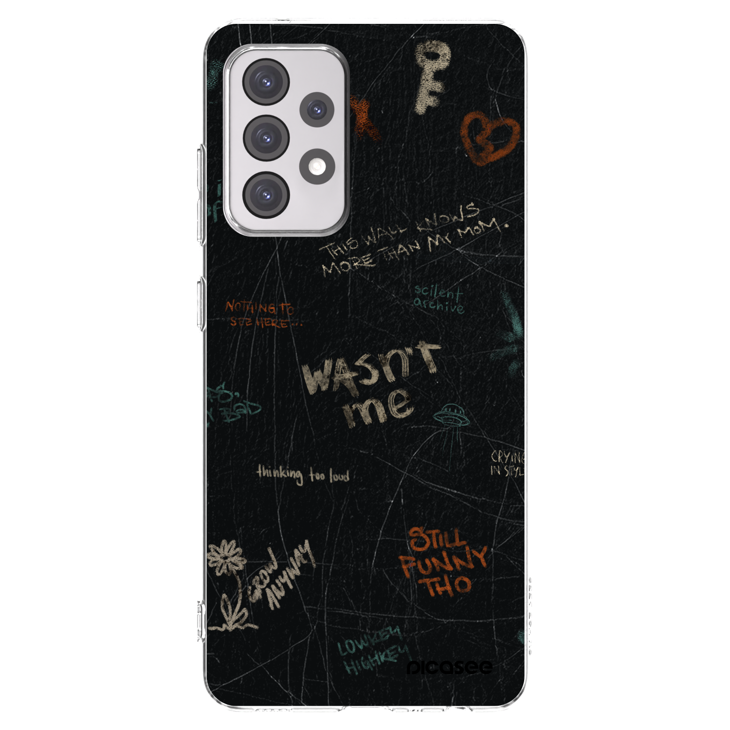 Picasee Samsung Galaxy A52 5G A525F Hülle - Transparentes Silikon - CONFESSION