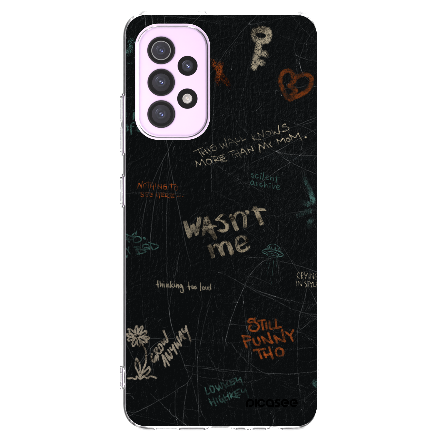 Picasee Samsung Galaxy A32 5G A326B Hülle - Transparentes Silikon - CONFESSION