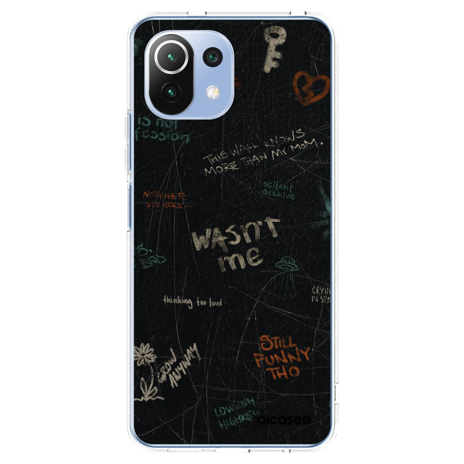 Picasee Xiaomi Mi 11 Lite Hülle - Transparentes Silikon - CONFESSION