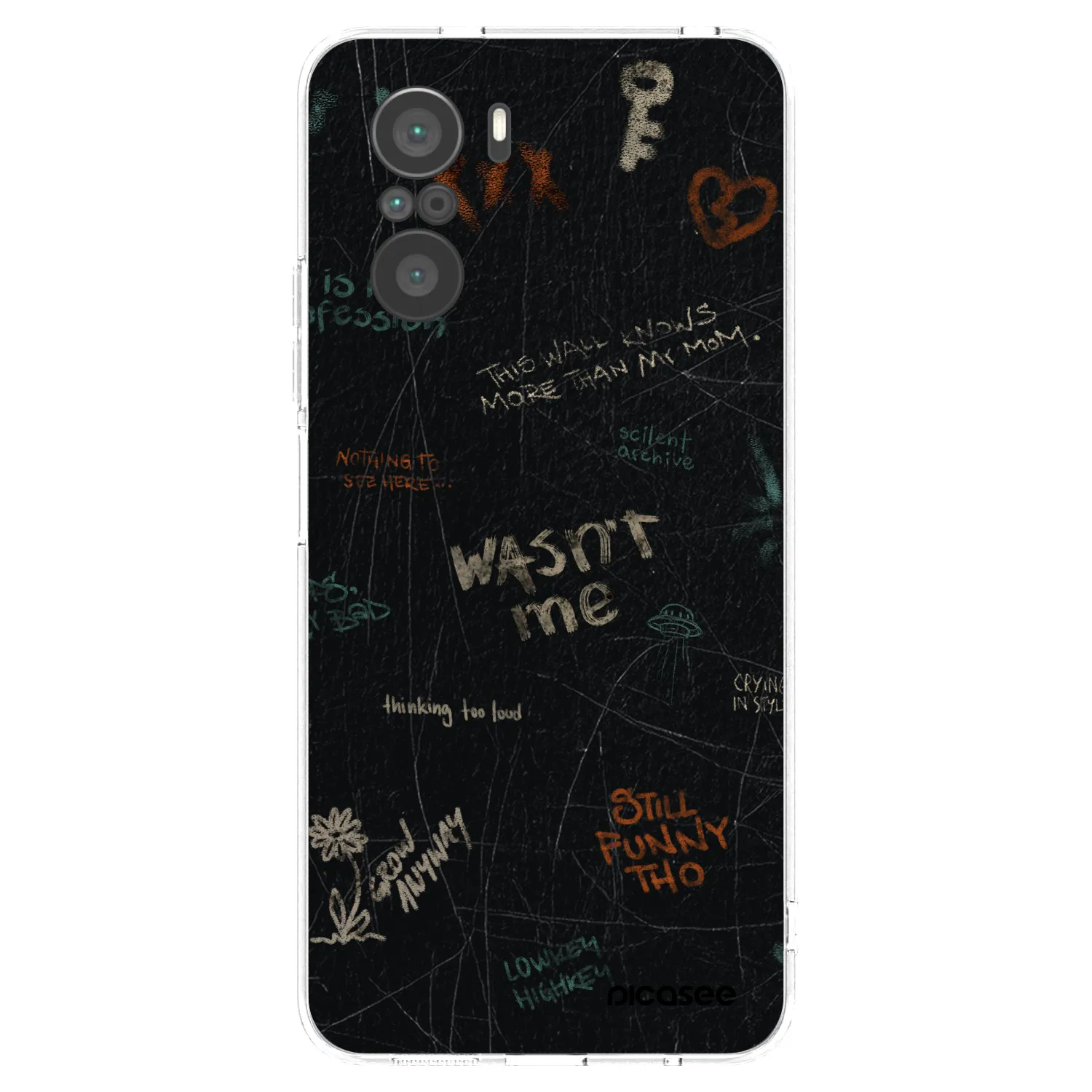 Picasee Xiaomi Poco F3 Hülle - Transparentes Silikon - CONFESSION