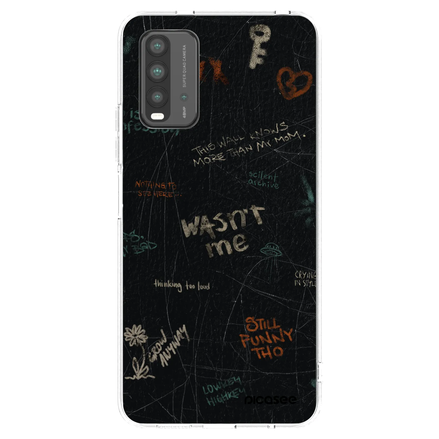 Picasee Xiaomi Redmi 9T Hülle - Transparentes Silikon - CONFESSION