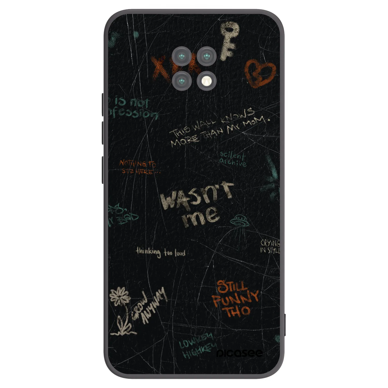 Picasee Xiaomi Redmi Note 9T Hülle - Schwarzes Silikon - CONFESSION