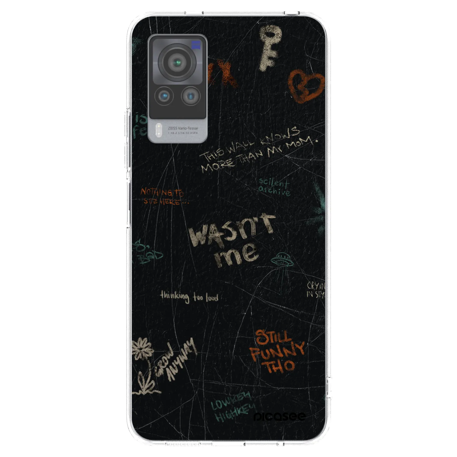 Picasee Vivo X60 Pro 5G Hülle - Transparentes Silikon - CONFESSION