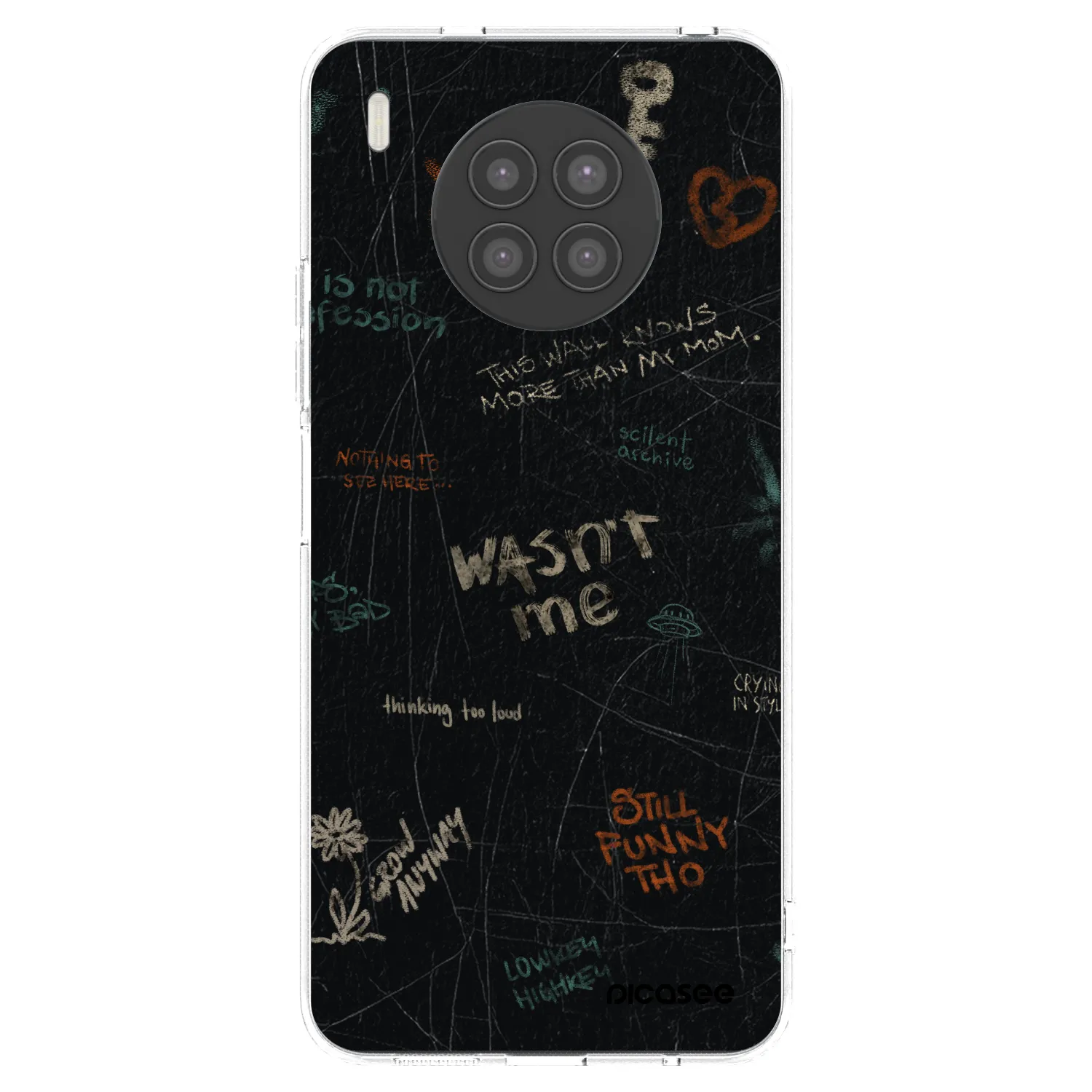 Picasee Huawei Nova 8i Hülle - Transparentes Silikon - CONFESSION